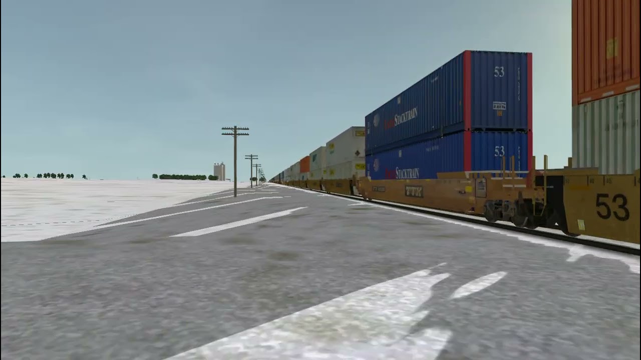 ORTS: Fast UP C45ACCTE #7357 WB ZG2OAB-02 At Clinton, IA