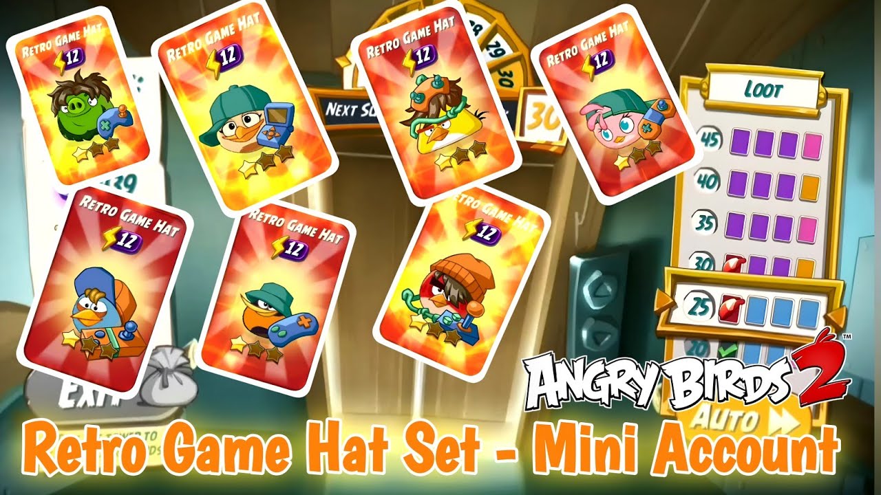 Tower of Fortune 🔮 Retro Game Hat Set - Mini Account - Angry Birds 2 😻