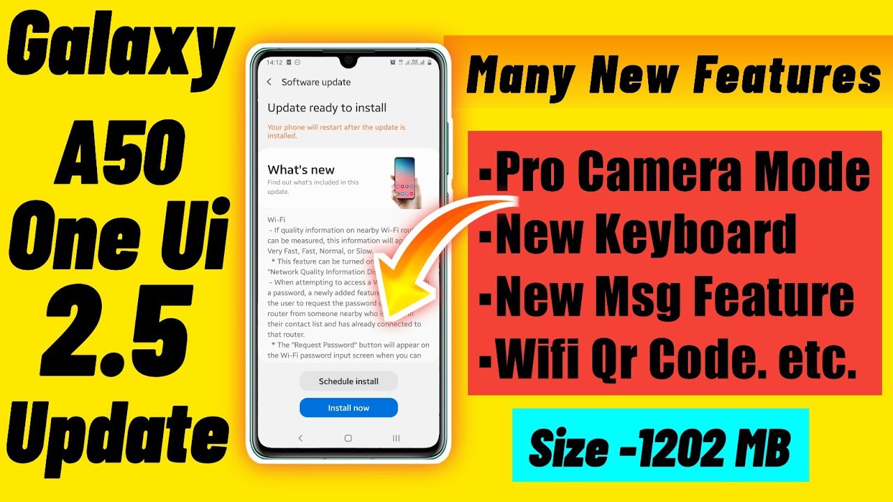 Galaxy A50 Got One Ui 2.5 Update in India | One 2.5 Update For Galaxy A50 | One UI 2.5 Features |
