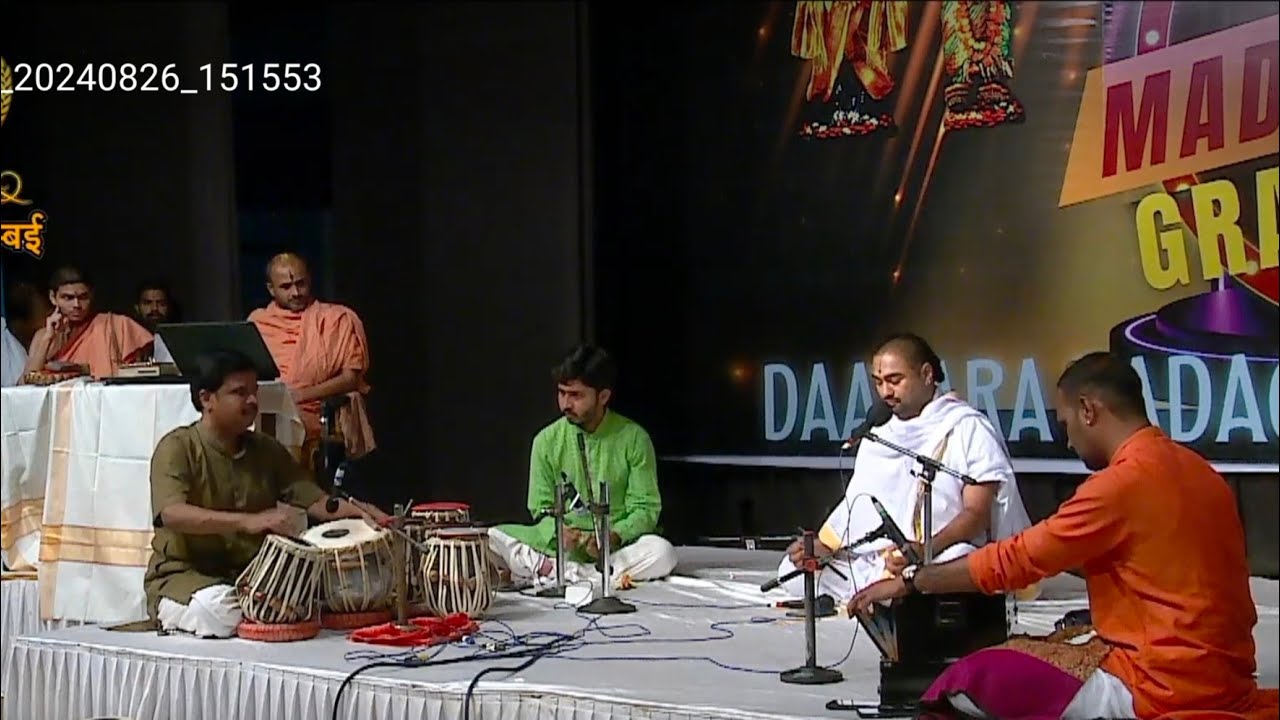 Award-winning  performance by Pandit Sriramachar puranik in the Madhwa Idol grand finale.