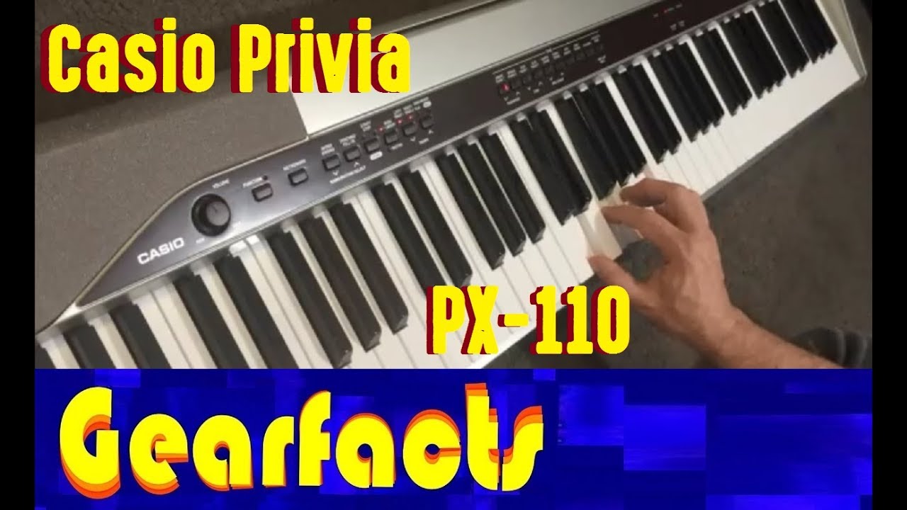 Casio Privia PX-110 electronic piano with built-in beats