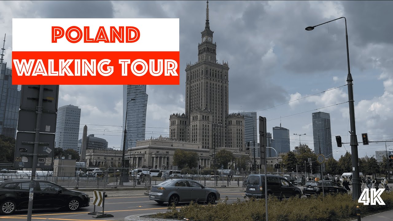 A Day in Warsaw | Walking Tour of Poland’s Beautiful Capital | A Walking Tour [4K]