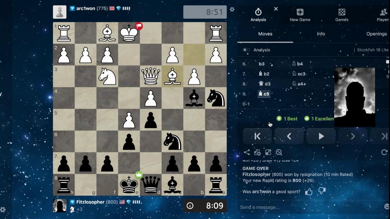 Returning to chess 🙏 I’ve really missed this game. Thankyou to all my opponents.