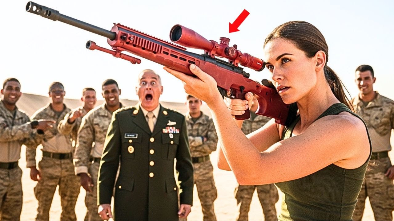 They Mocked Her Crimson Rifle — Until a 6,100m Shot Silenced the Range