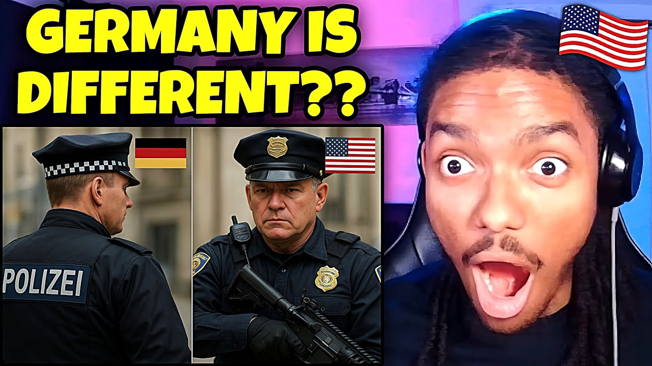 AMERICAN REACTS to German Police (compared to American police)
