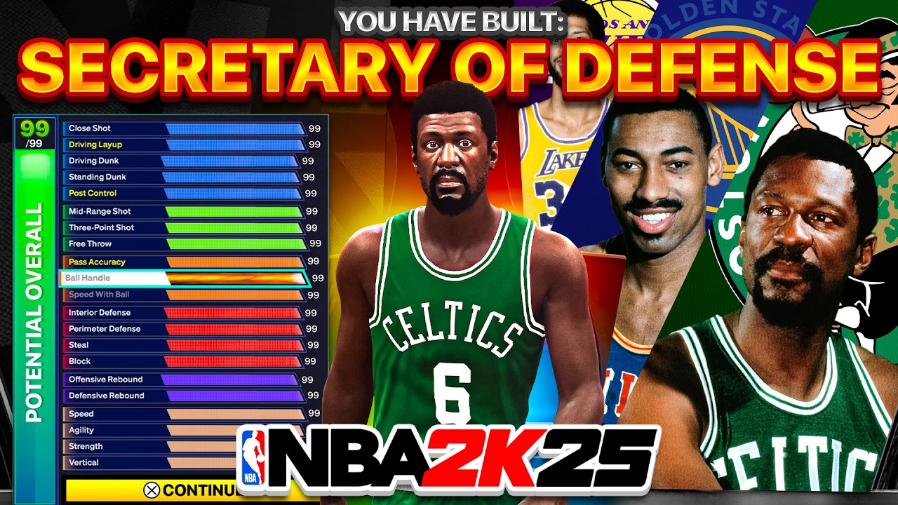 БИЛЛ РАССЕЛ ВЕРНУЛСЯ в NBA 2K25! НОВЫЙ «МАЛЕНЬКИЙ ЦЕНТРАЛЬНЫЙ» — ЛУЧШИЙ БИЛЛ РАССЕЛ В ИГРЕ!