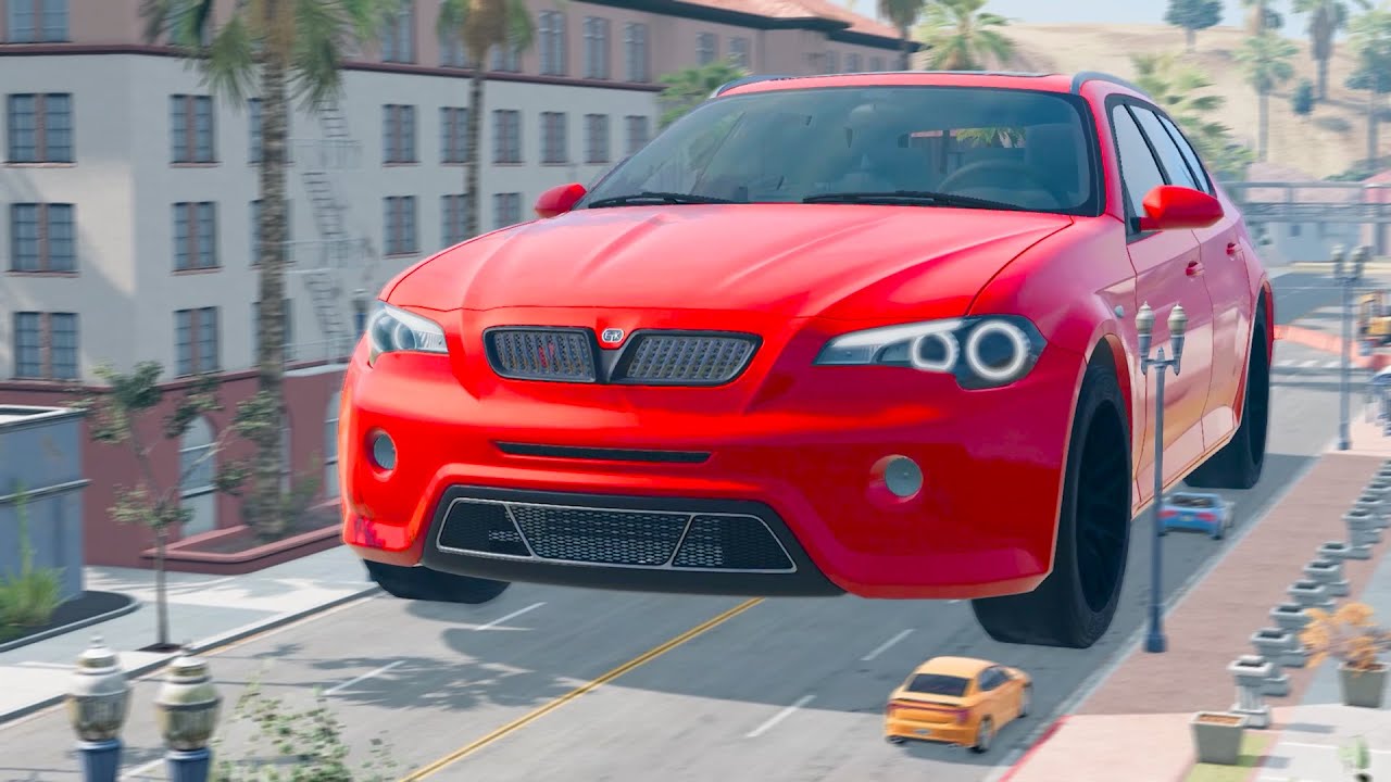 Big & Small Cars vs Police Montage - BeamNG.Drive