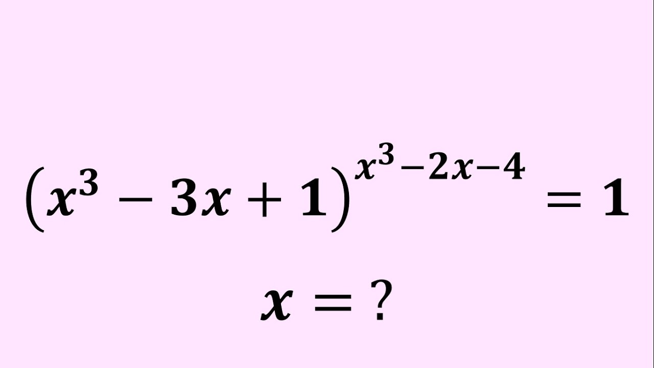 Master Algebra with This Exponential Equation