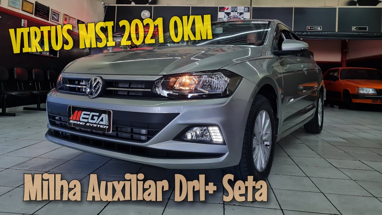 Kit Farol Milha Auxiliar Drl + Seta Volkswagen Polo/Virtus / Buzina Paquerinha