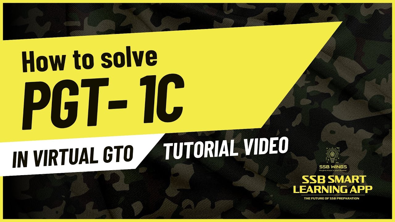 Progressive Group Task- 1C (PGT) Solution Tutorial in SSB Smart Learning App | SSB Interview