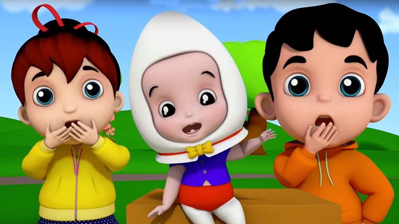 Humpty Dumpty duduk di dinding | sajak untuk anak-anak | puisi lucu | Humpty Dumpty Sat on a Wall