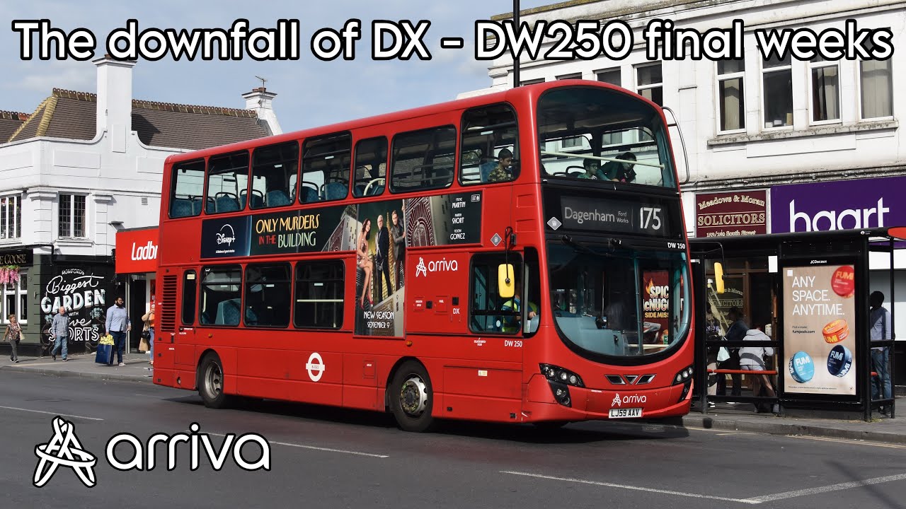Kickdown | Journey On TfL Route 175 | Arriva London DW250 - LJ59AAV - VDL DB300 Wright Gemini 2.