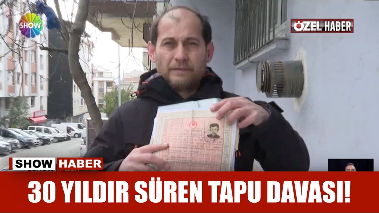 30 yıldır süren tapu davası!