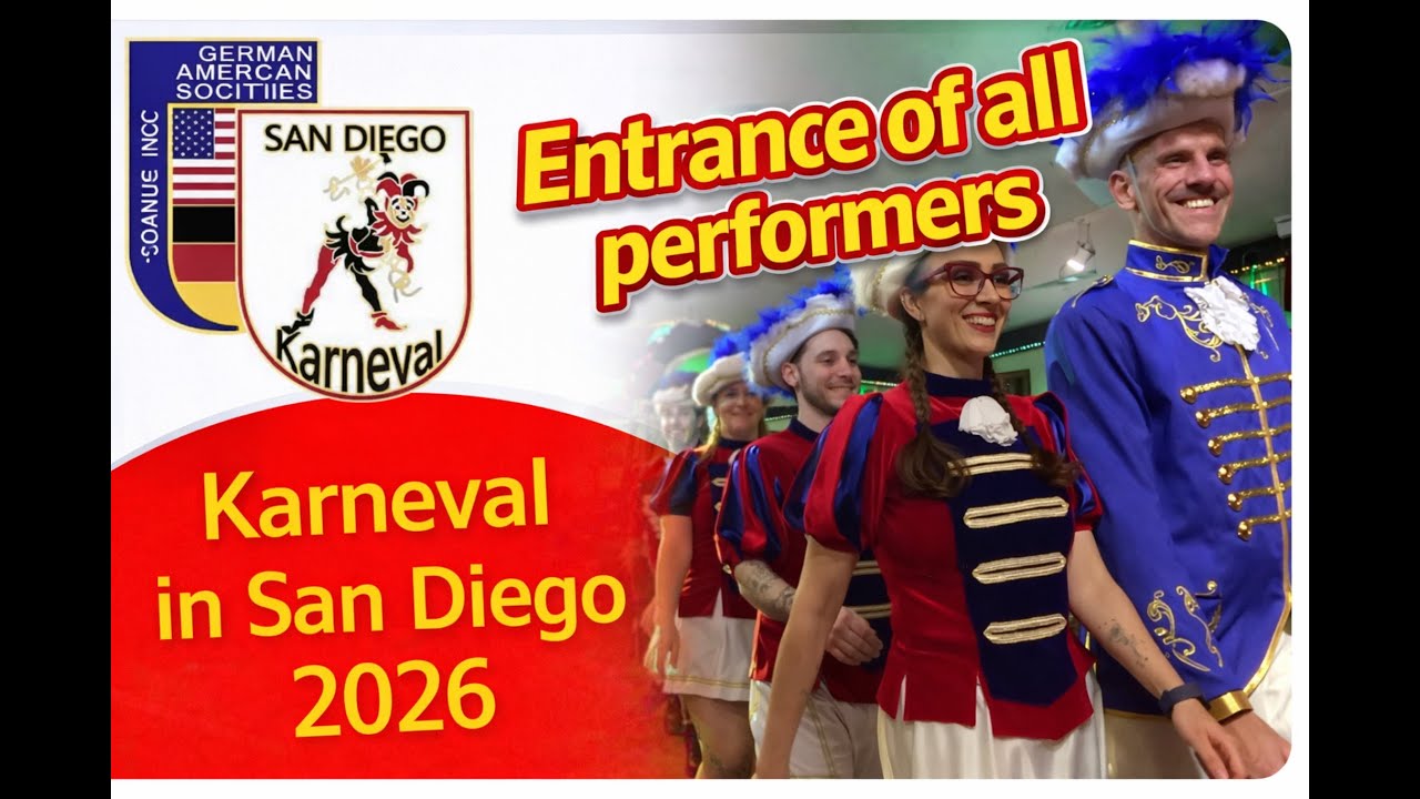 Entrance of all performers - San Diego Karnevalsgesellschaft - Karneval in Neverland - 2026