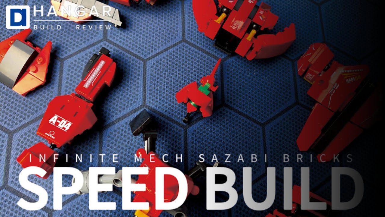 Gundam ASMR Build Bricks l Infinite Mech l Sazabi bricks