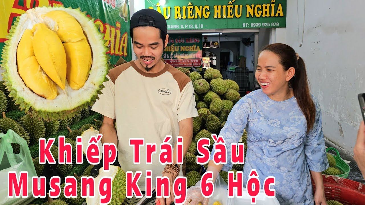 Khiếp Trái Sầu Riêng Musang King 6 Hộc Múi Vị Khách Quá May Mắn Hôm Nay