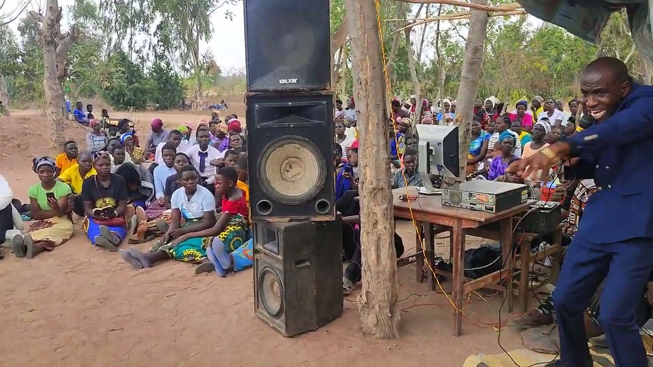 Rev. Alexander Kambiri preaching at the funeral service - Chiwosha- Mchinji