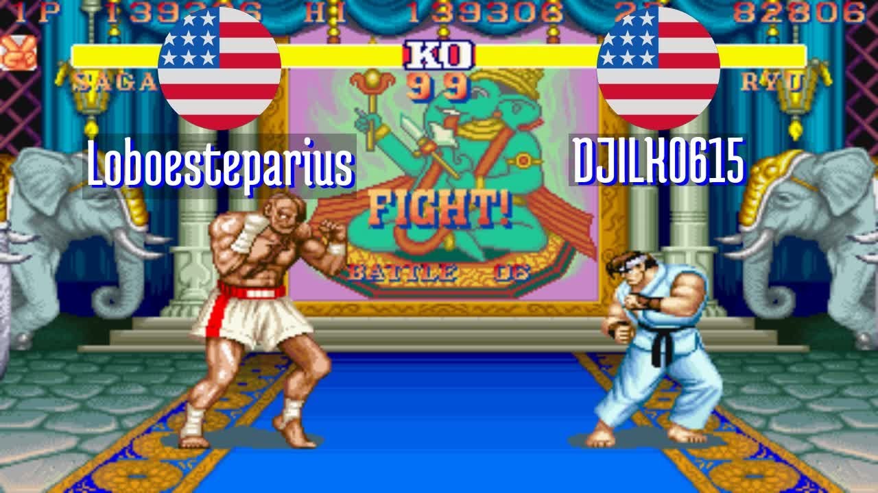 FT5 @sf2hf: Loboesteparius (US) vs DJILK0615 (US) [Street Fighter II HF Fightcade] Jan 30