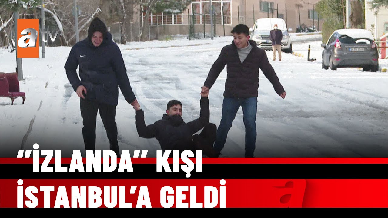 Camdan bakarak kar bekleyen çocuklar muradına erdi, İstanbul beyaza büründü - atv Ana Haber 23 Ocak
