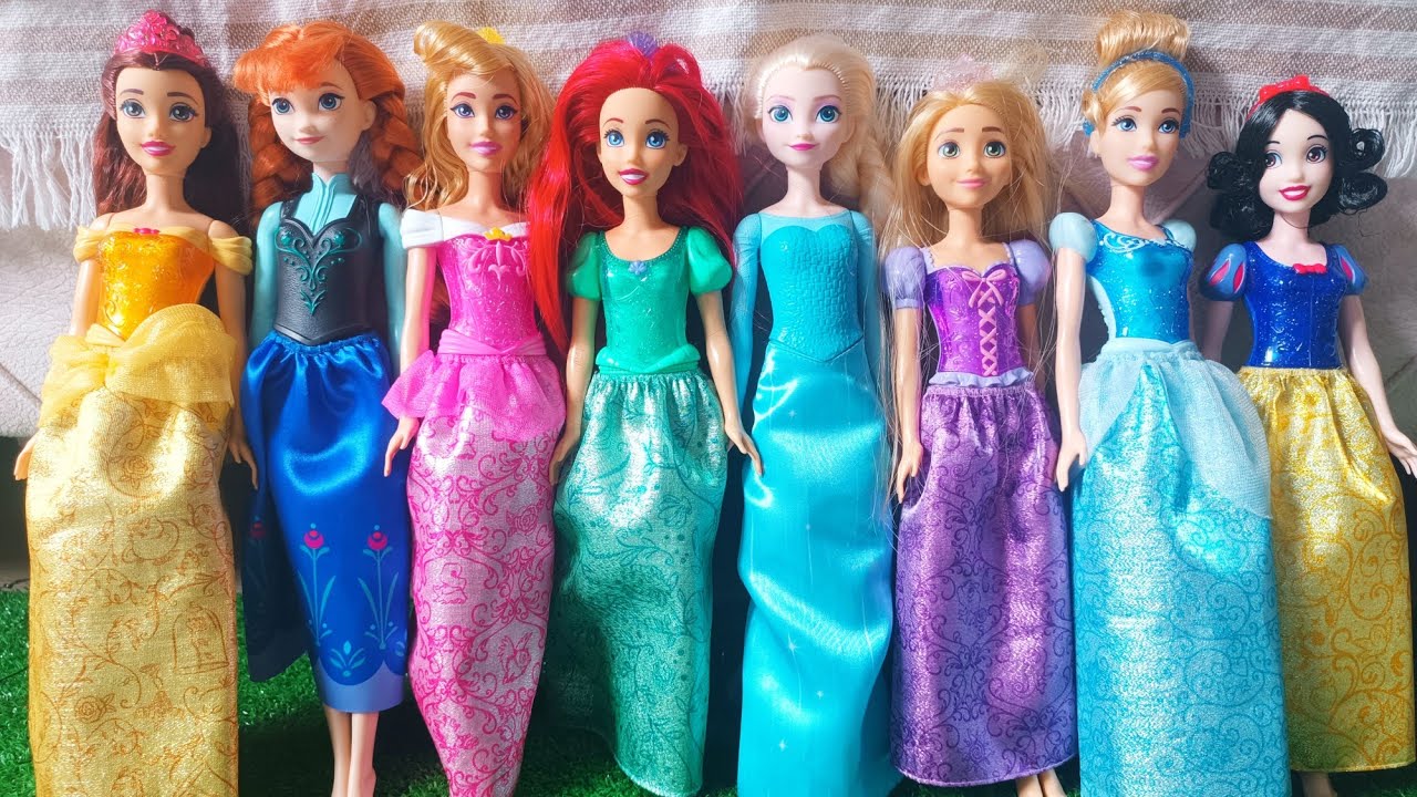 ASMR 5 MYSTERY SURPRISES Disney Princess Miniature Dolls Satisfying Unboxing NO Talking Video DIY 