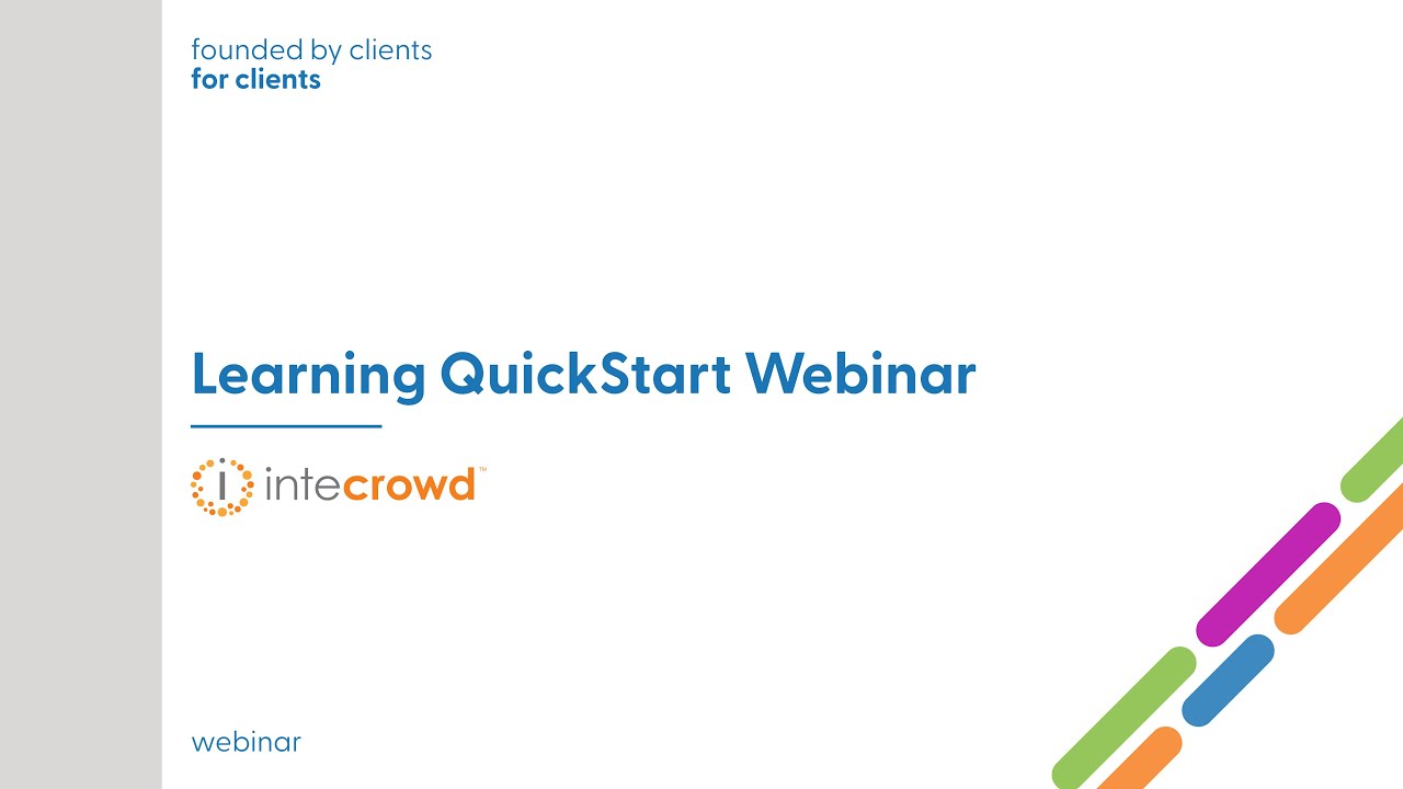 Learning QuickStart Webinar