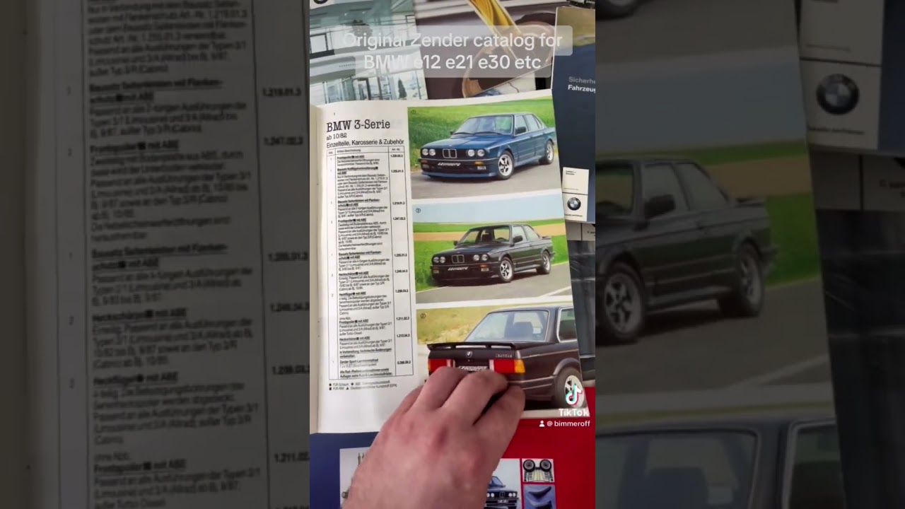 Original Zender Catalog for BMW e21 e12 e24 e30 etc #bimmercomua #bmwclassic