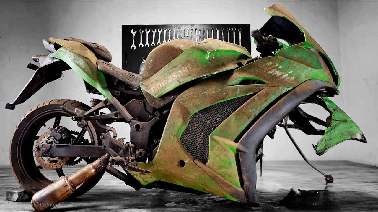 KAWASAKI ZX10R Full Restoration |  Restored KAWASAKI ZX10R 4Cylinder Motorcycle | Bike Restoration