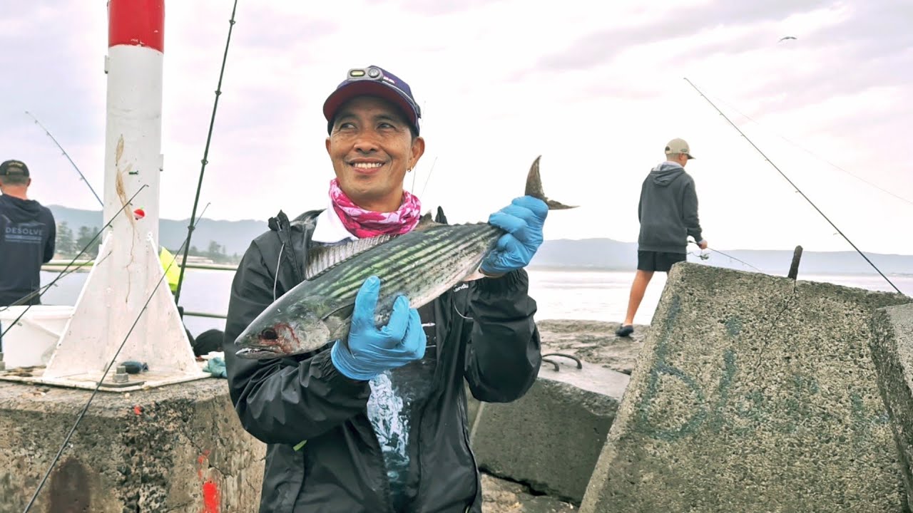 RAINY DAY FISHING / SOUTH COAST NSW BONITO..MACKEREL..###@kidmarino