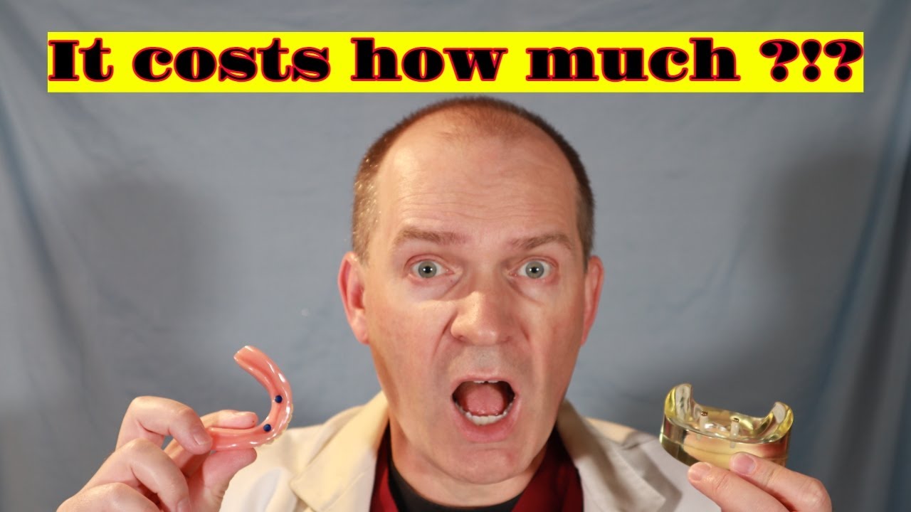 How much do overdentures cost, how much does a snap in denture cost?