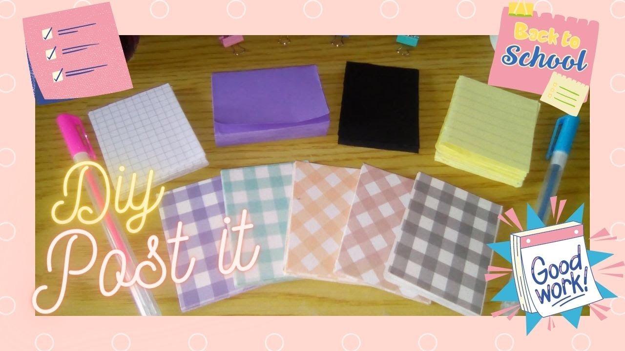 DIY post it | haz tus propios notas adhesivas