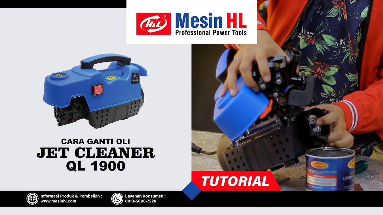 DIY Cara Mengganti Oli Jet Cleaner QL 1900, untuk menjaga PERFORMA MESIN!!