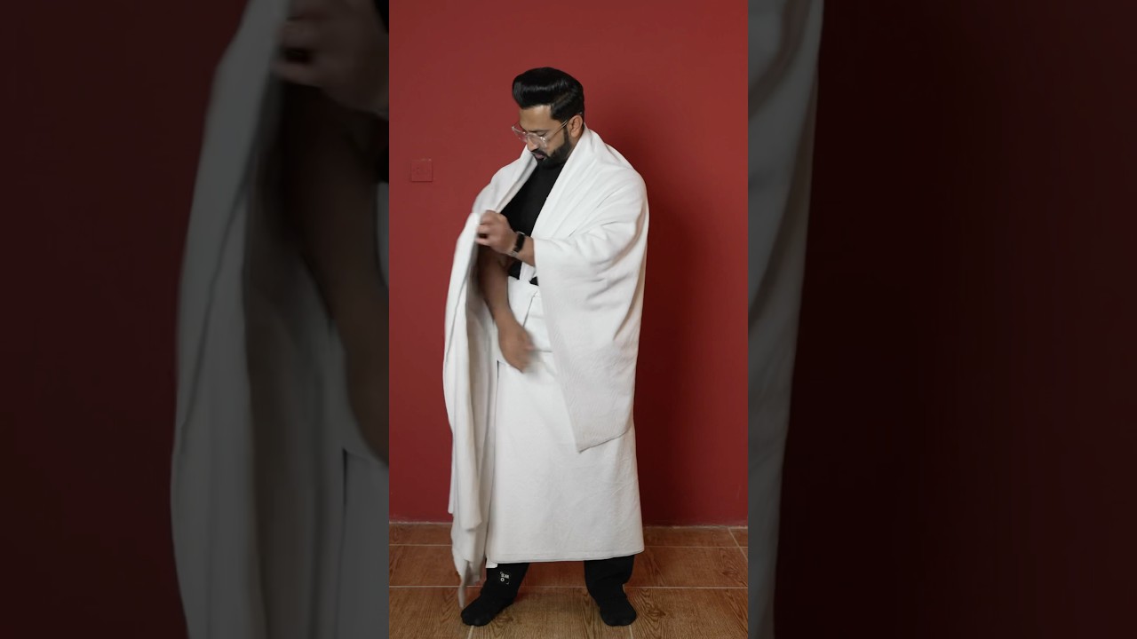 The easiest and Best Why of Wearing Ehraam For hajj and Umrah #makkah #Hajj #hajj2025 #ehram #shorts