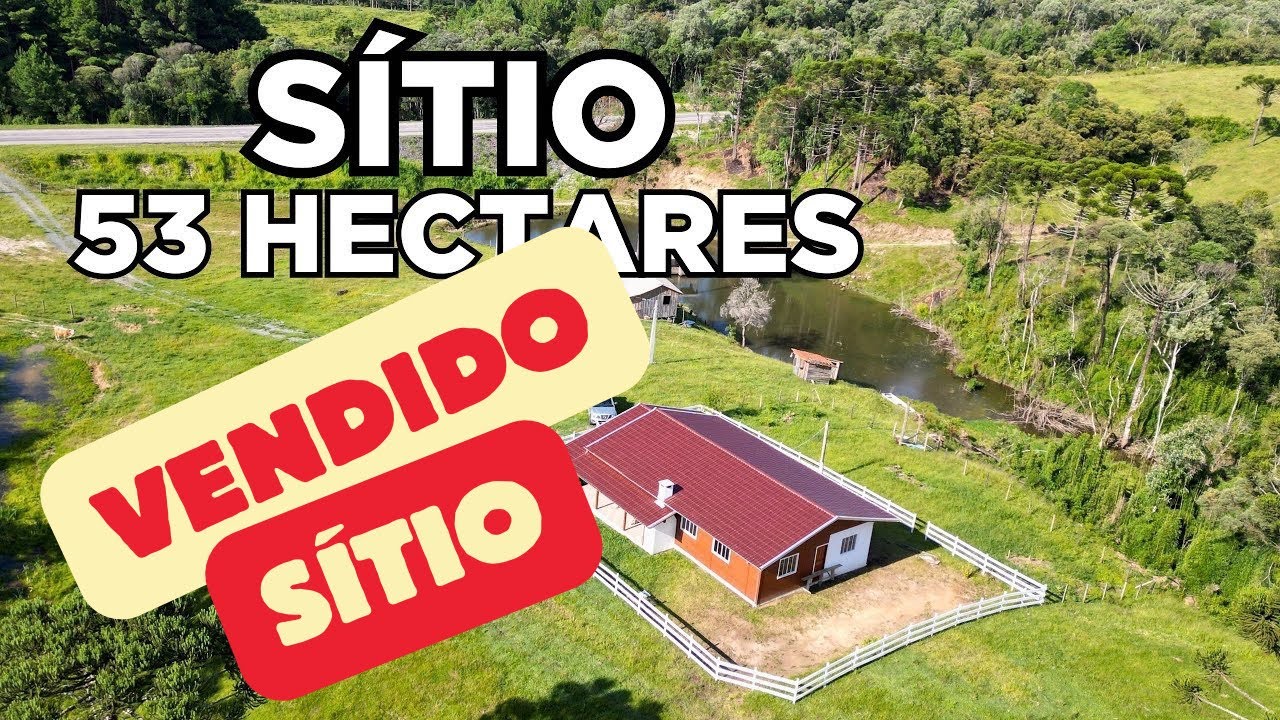 (VENDIDO) SÍTIO A VENDA SANTA CATARINA CASA ÁGUA E NATURERA R$3.200.000