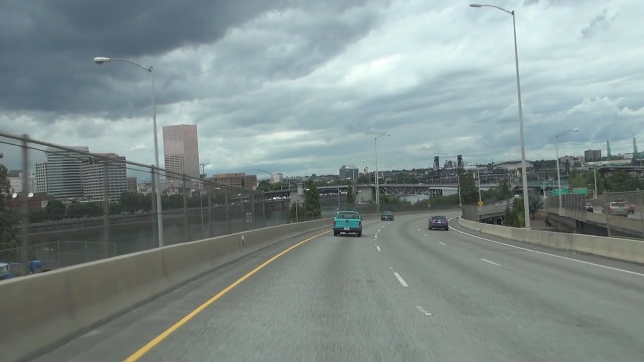 Interstate 5 North in Portland, Oregon