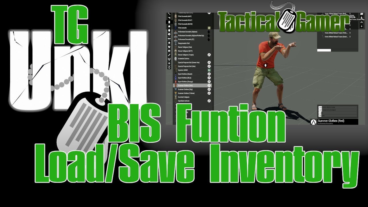 Arma 3 Editing - Load/Save Inventory