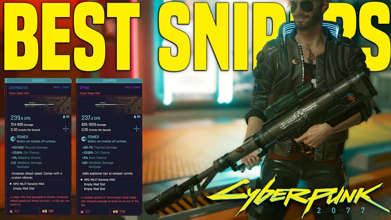 Best Snipers in Cyberpunk 2077 Guide