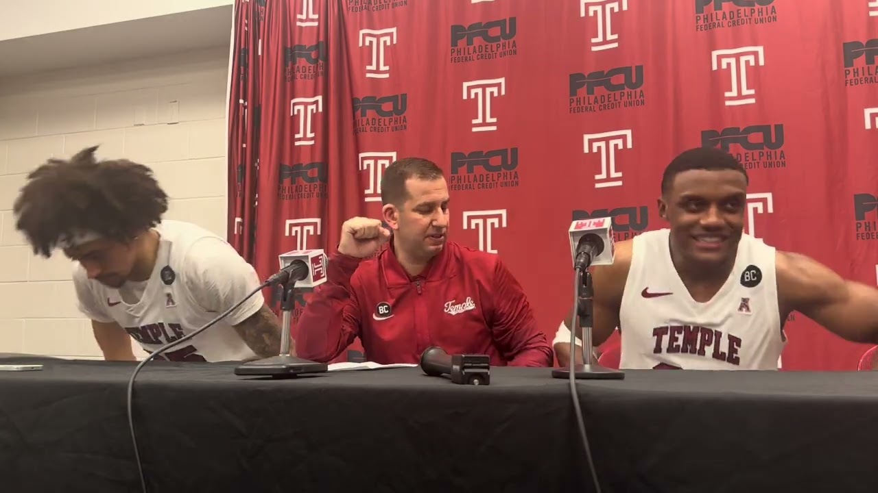 Adam Fisher-Aiden Tobiason-Derrian Ford / Temple-Tulane postgame press conference 