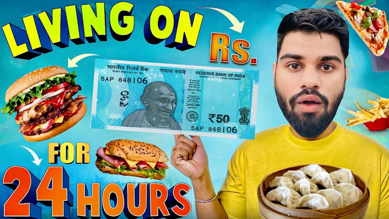 Living on Rs 50 For 24 Hours Challenge 😱 
