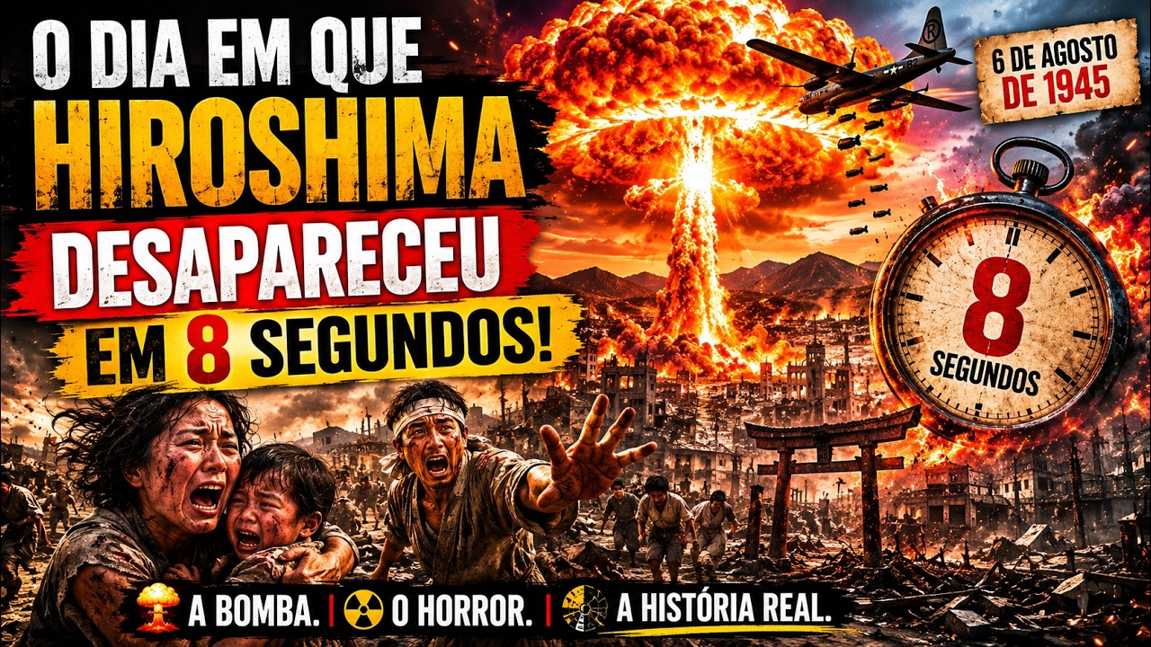 O Dia em Que Hiroshima Desapareceu em 8 Segundos. #HistóriaMundial