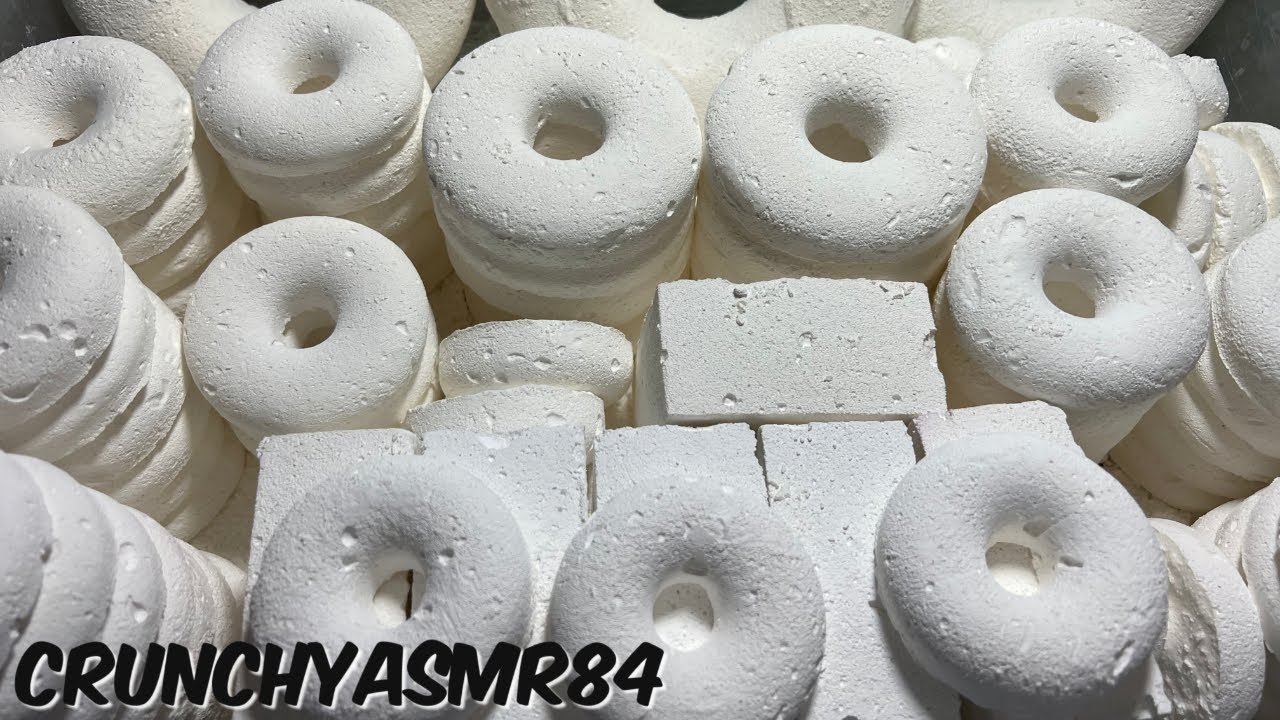 Chalk Donut Crush | Gritty Easy Grip Reforms | Oddly Satisfying | ASMR | Sleep Aid