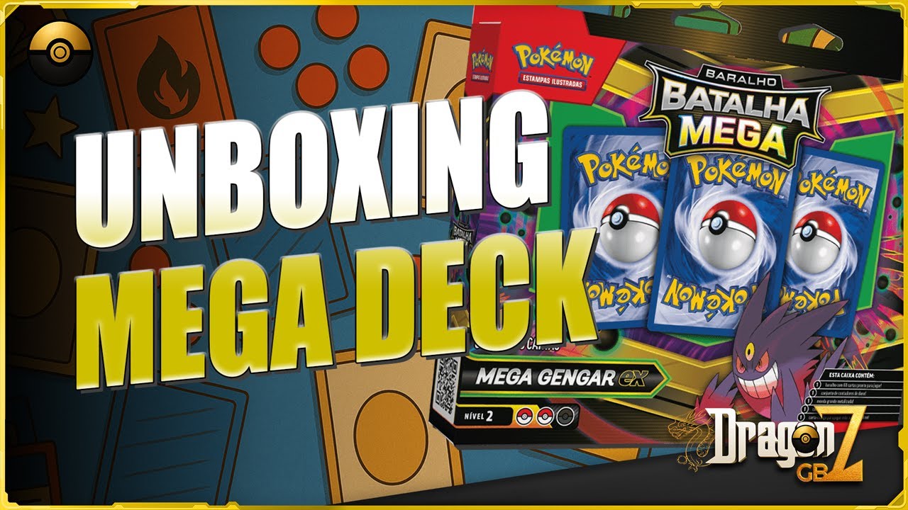 UNBOXING DO MELHOR DECK! BARALHO MEGA GENGAR - POKÉMON TCG