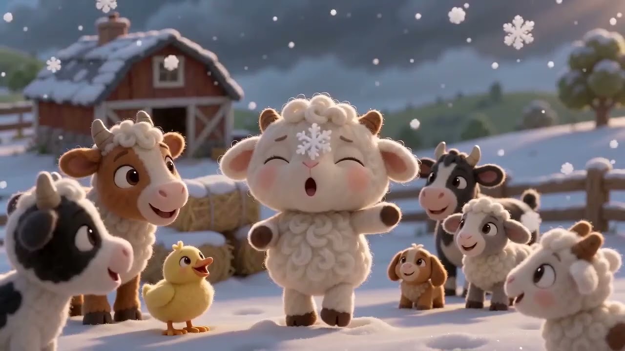 MOMO and Friends Catching Snow Flakes | Farm Adventures for Kids | Episode 49