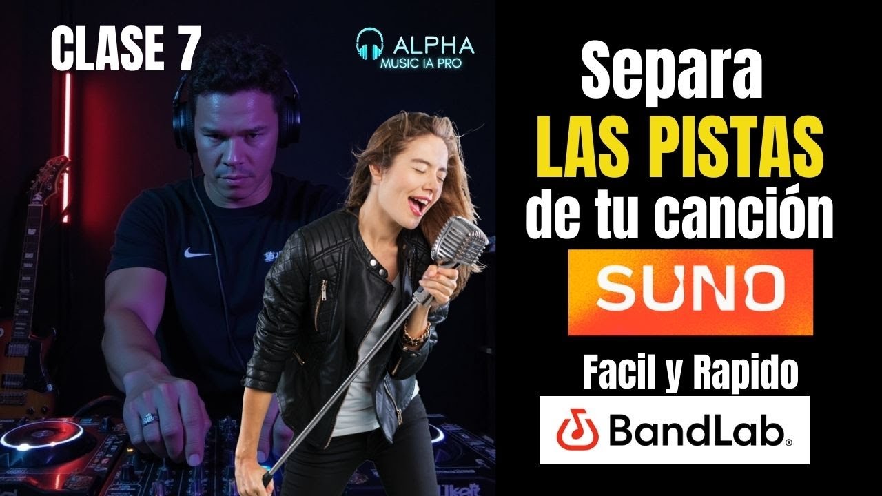 Cómo separar VOCES e INSTRUMENTOS de cualquier canción  | Suno IA + BandLab (Paso a Paso)