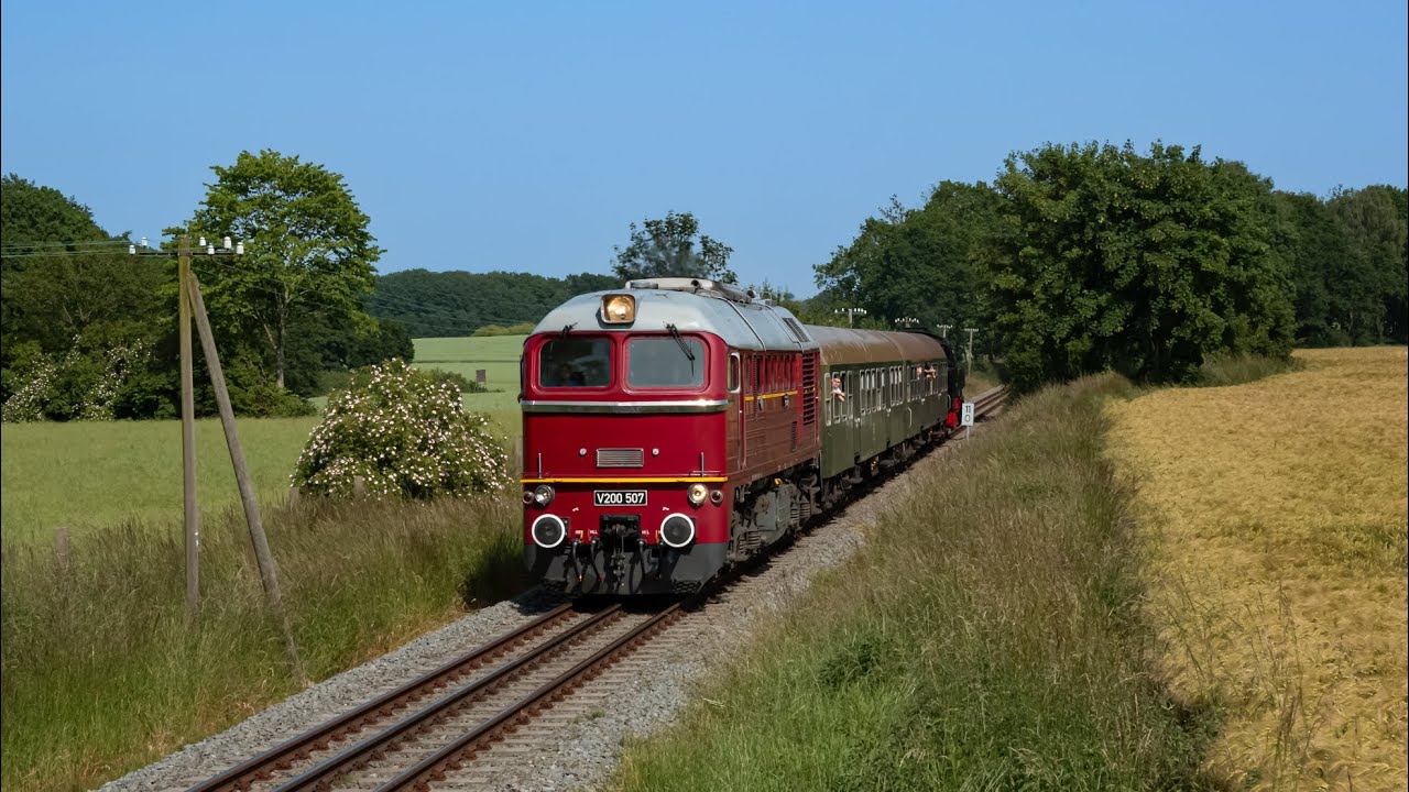Historischer Nahverkehr auf Rügen mit Taigatrommel (V200 507) Spotting und Mitfahrt im Zug