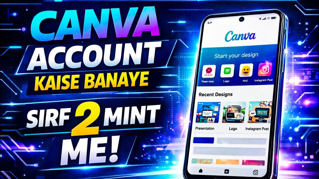 Canva Account Kaise Banaye | How To Create Canva Account | Canva Me Account Kaise Banaye 