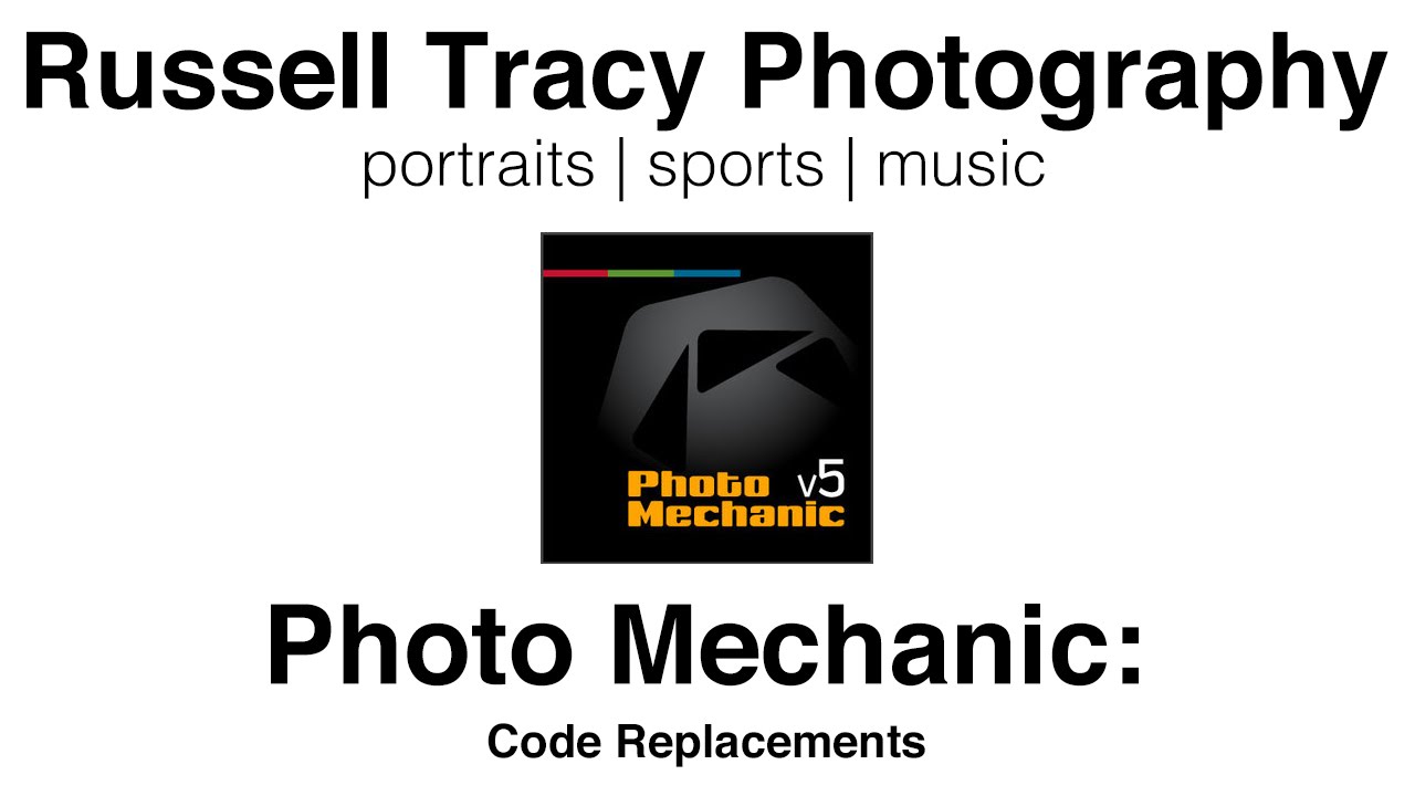 Photo Mechanic: Code Replacements