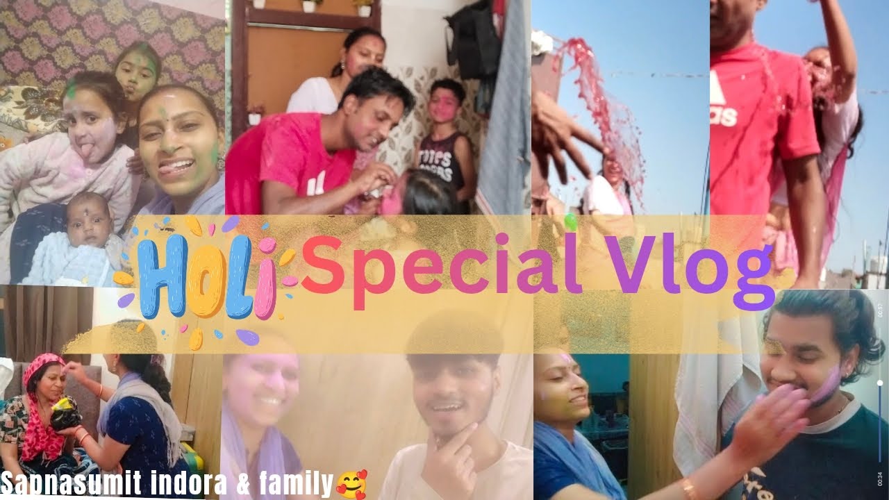 Hamari Holi Celebration 🌸 | Holi Ka Pura Din | Rang, Masti Aur Family Time