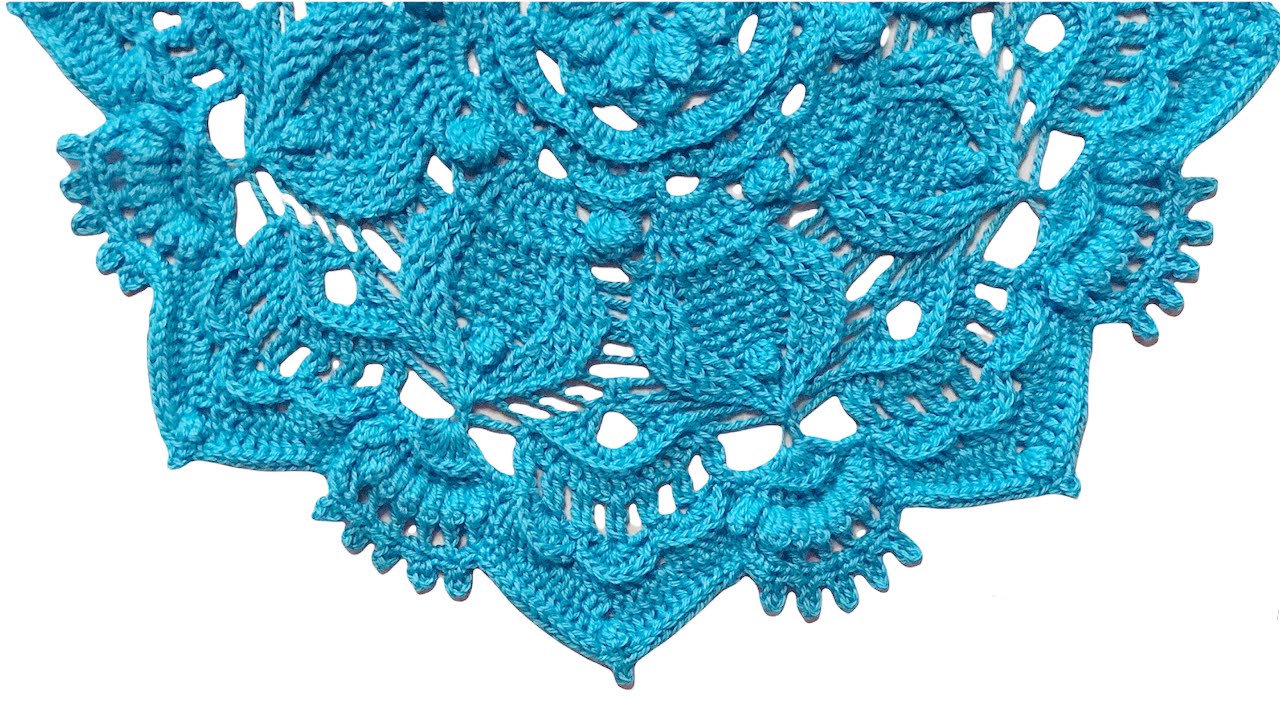 مفرش/سجادة ماندالا (1-13)  (الجزء الاول )(3d crochet mandala)