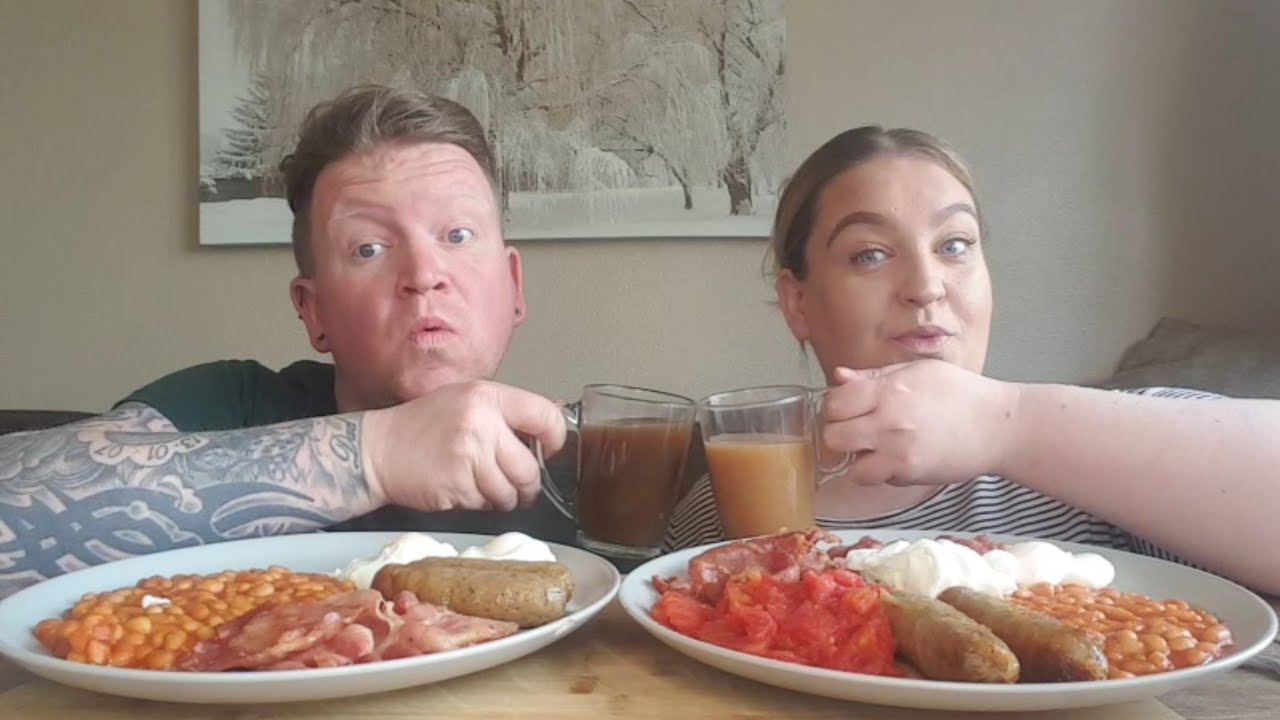 English Breakfast mukbang