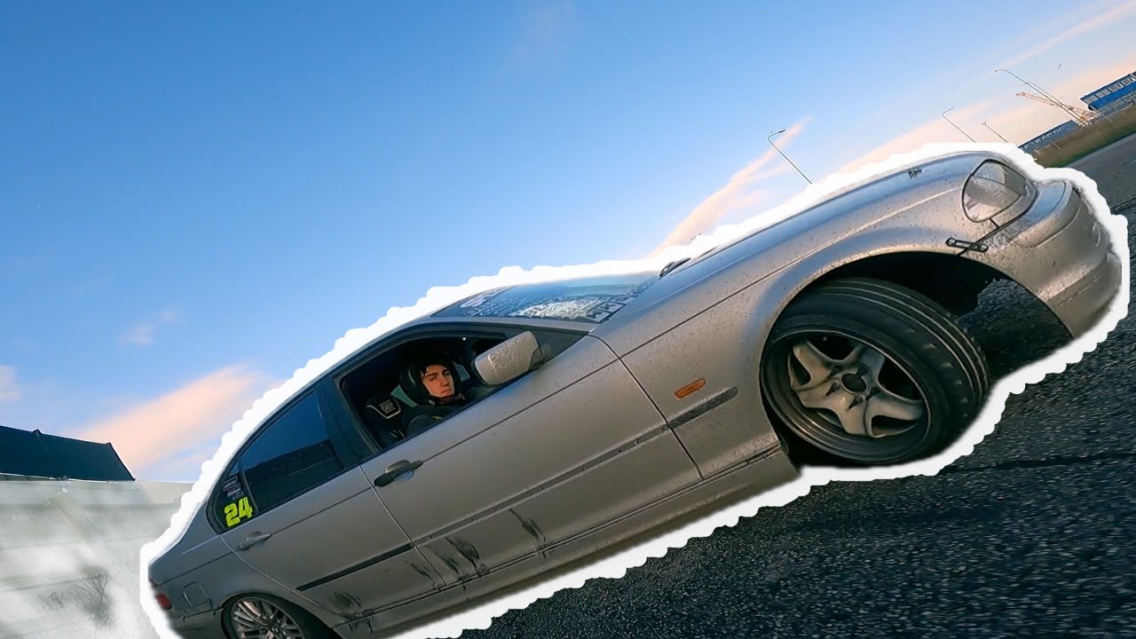 Close-up backwards action - FPV drift chase